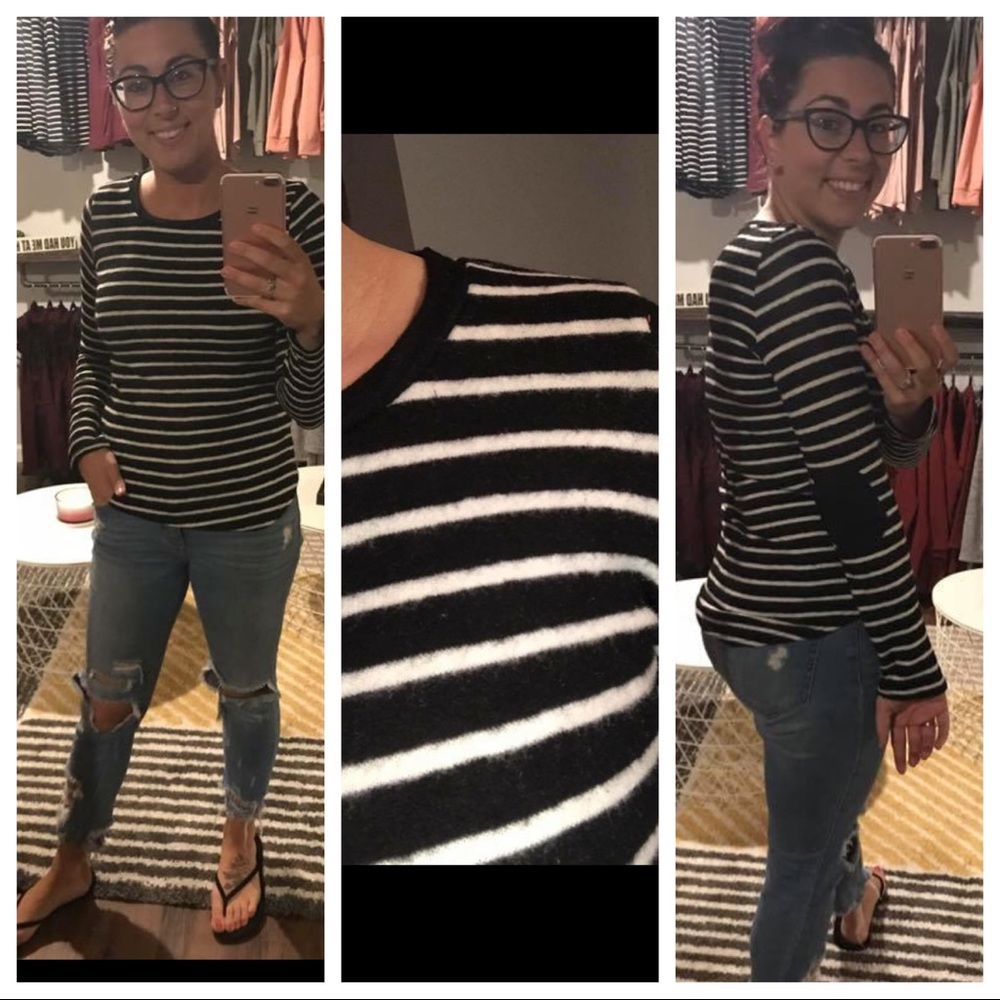 Stripped elbow patches